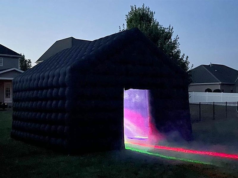Black Inflatable Tent inflatable Night Club  LED Disco Advertising tent for Event